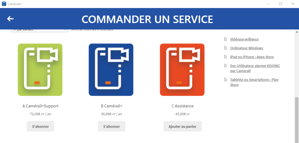 Services Camerail+